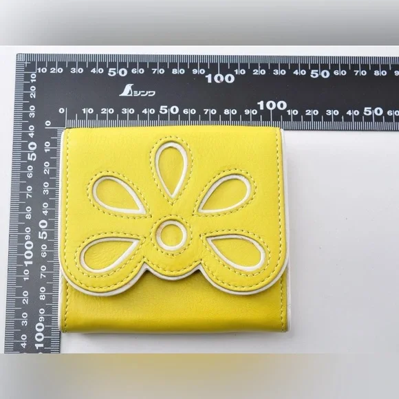 Celine Yellow Floral Vintage Women's Wallet EUC - Picture 12 of 12